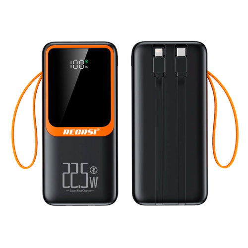 RECRSI PB312 Power Bank 30000mAh - Fast Charging (Black)