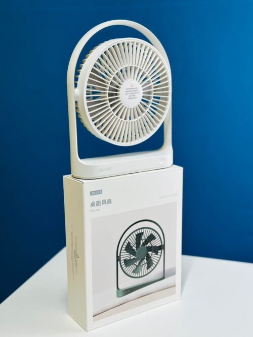 JISULIFE FA19A DC Fan, Run Directly With USB Power From Power Bank Or Solar (Without Battery)